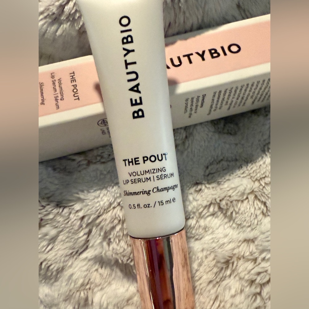 BeautyBio The Pout Volumizing Lip Serum - Shimmering Champagne
